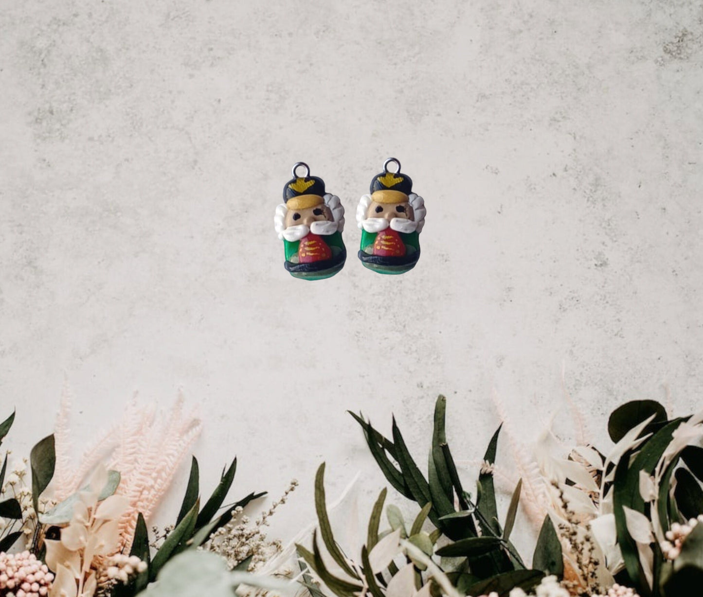 Kawaii nutcracker  clay charms / polymer clay nutcracker charms / kawaii christmas holiday charms / kawaii nutcracker jewelry