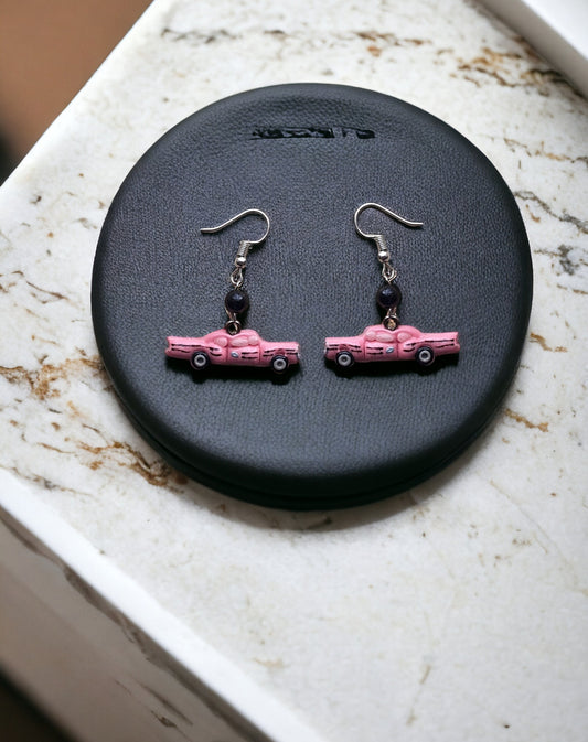 Kawaii spring earrings / polymer clay vintage retro car earrings summer jewelry / retro vintage cars earrings costume jewelry