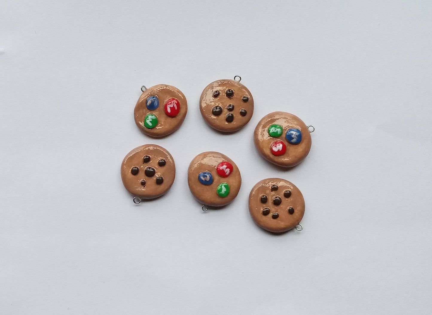 Kawaii cookie charms / polymer clay cookie charms / kawaii food charms / kawaii food jewelry