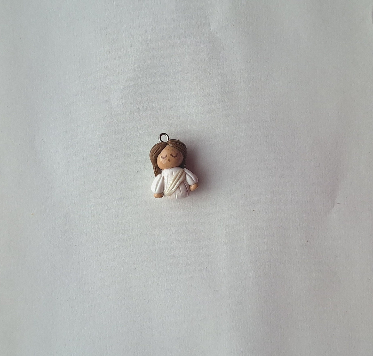 Clay angel Jesus charms / polymer clay Christmas charms /  Christian jewelry charms / religious holiday easter Jesus charms stitch marker