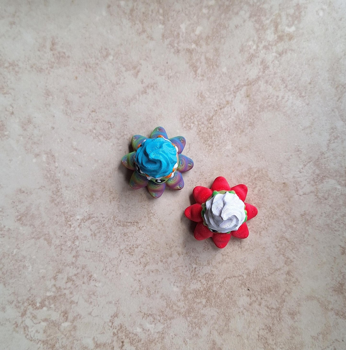 3D articulated dessert ice cream squid fidget / 3d printed squid octopus / 3d printed animals octo figurine knick knack Fidget spinner