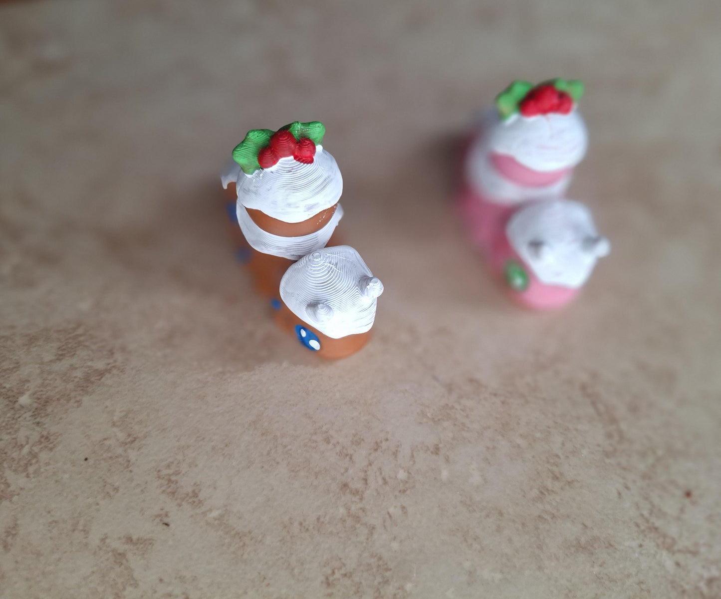 3D articulated snail insect bug / 3d printed gingerbread holiday snail / 3d printed animals figurine knick knack Fidget decor