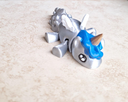 3D articulated unicorn / 3d printed winged unicorn  / 3d printed animals kitty unicorn figurine knick knack Fidget