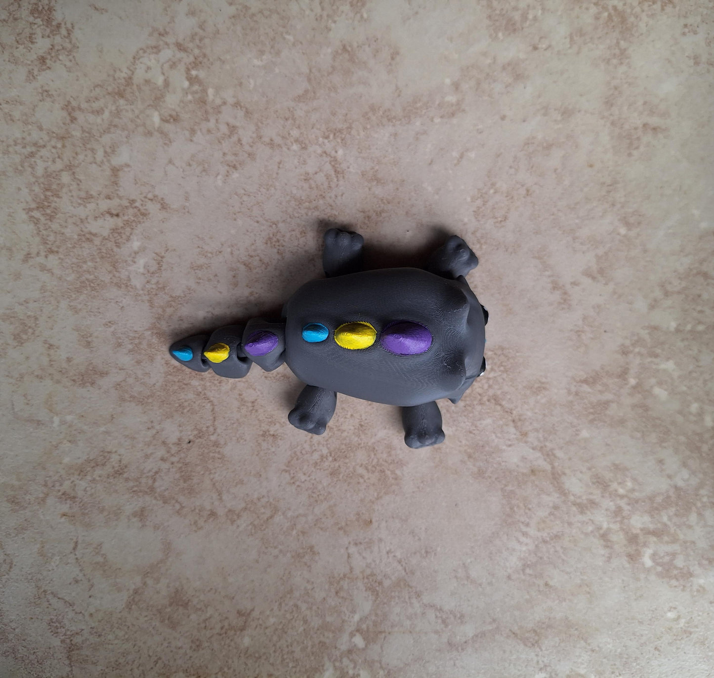 3D articulated cat dinosaur / 3d printed kittysaurus  / 3d printed animals kitty cat dino figurine knick knack Fidget
