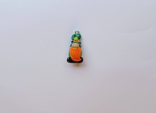 Kawaii leprechaun gnome charms / polymer clay gnome charms / kawaii st Patrick's day holiday charms / st Patty's leprechaun gnome charms