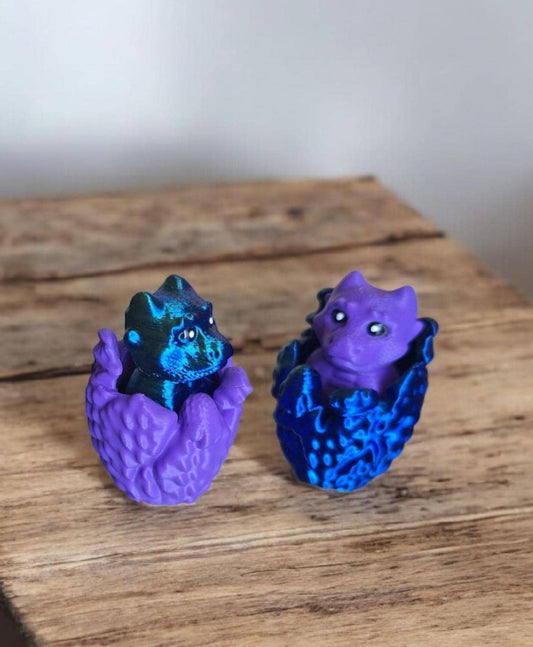 3D articulated dragon egg Fidget clicker dragon keychain / 3d printed dragon animals figurine knick knack Fidget keycap clicker keychain
