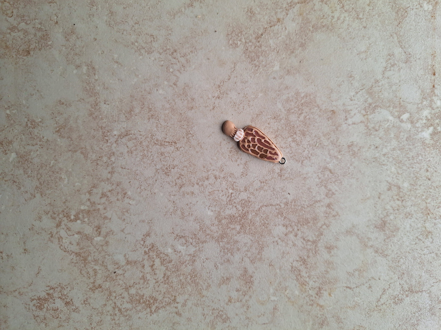 Kawaii fairy morel mushroom toadstool charms / polymer clay toadstool charms / morel mushroom toadstool charms / toadstool charms - brown