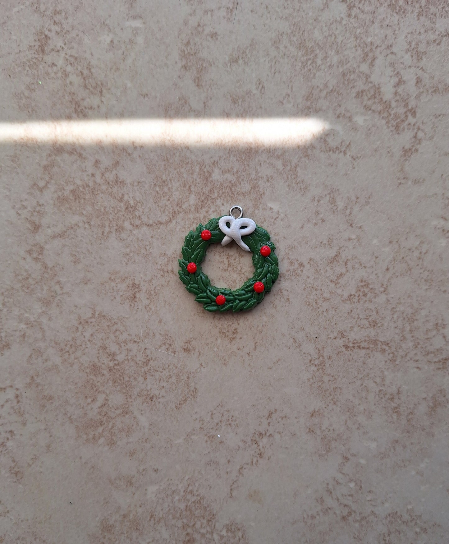 Kawaii Christmas wreath charms / polymer clay wreath charms / kawaii  holiday jewelry / kawaii holiday charms