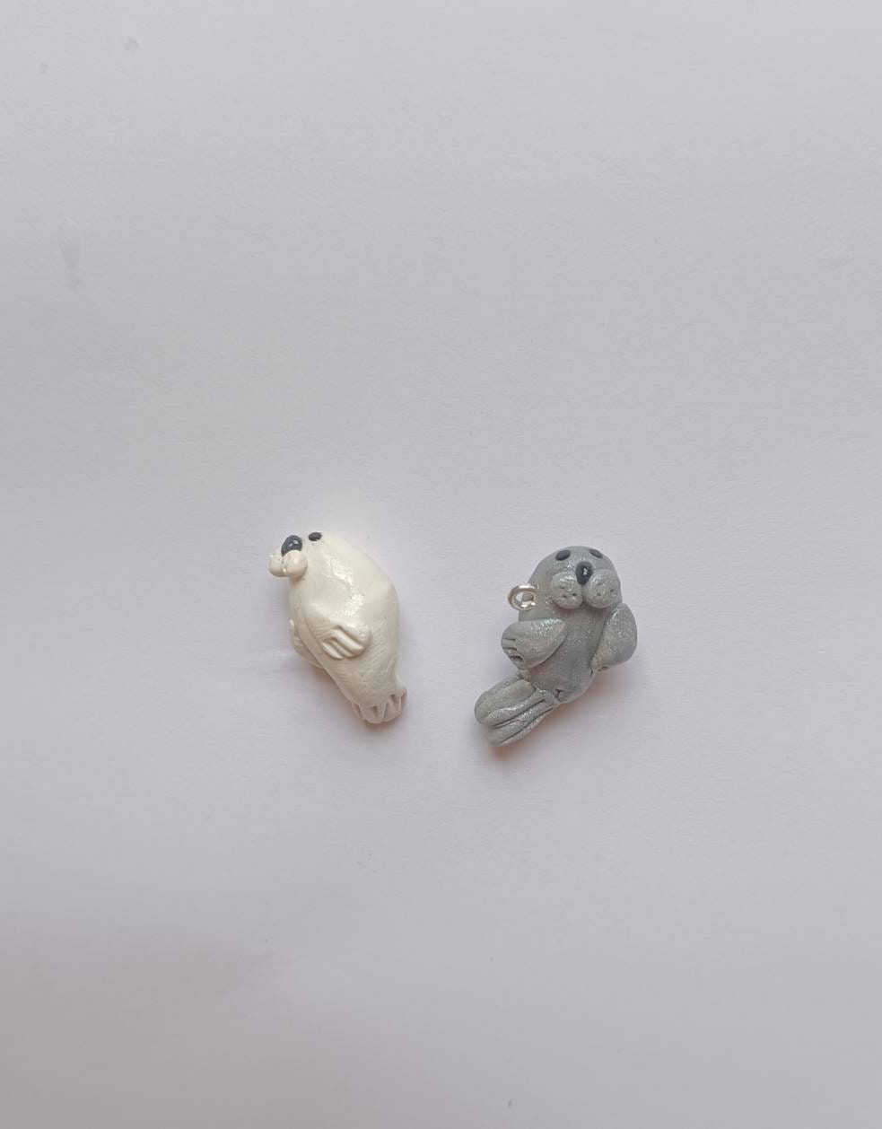 Kawaii seal charms / polymer clay seal  charms / kawaii animal charms / kawaii seal jewelry