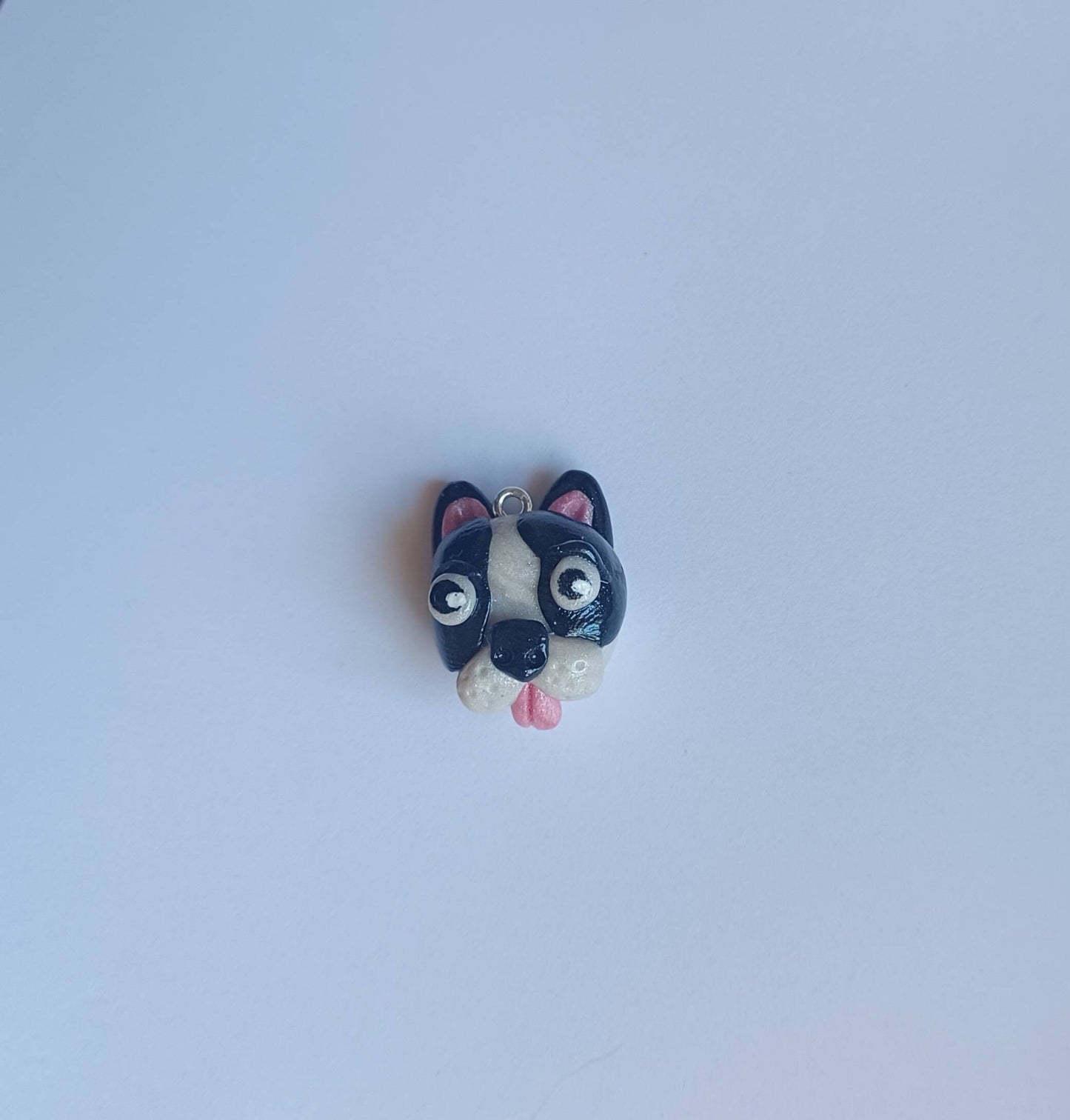 Kawaii french bulldog charms / polymer clay frenchie charms / kawaii animal puppy charms / kawaii French bulldog jewelry charms